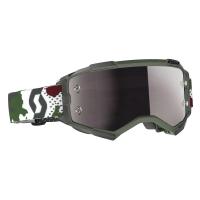 Scott Очки кроссовые Fury dark green/white silver chrome works в Москве
