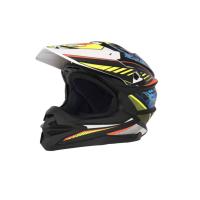 Desment Шлем кроссовый Raptor White-Yellow-Blue graphic в Москве