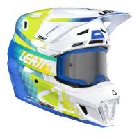 Leatt Шлем кроссовый  7.5 V26 Pixel Blue + очки Velocity 4.5 в Москве