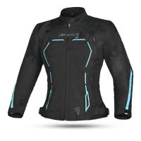 Dimox Мотокуртка текстиль Margo Women Black/Turquoise в Москве