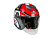 AiM Шлем открытый JK526 Red/Grey/Black в Москве